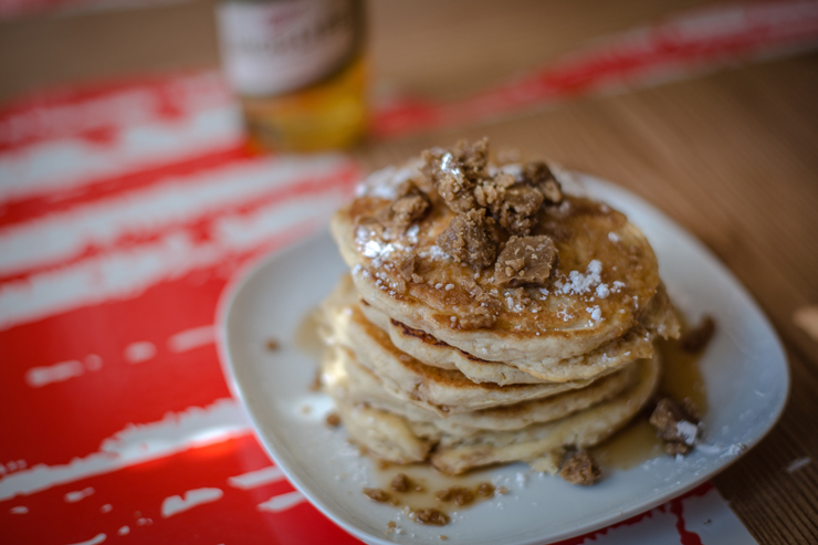 oatmeal pancakes and beer