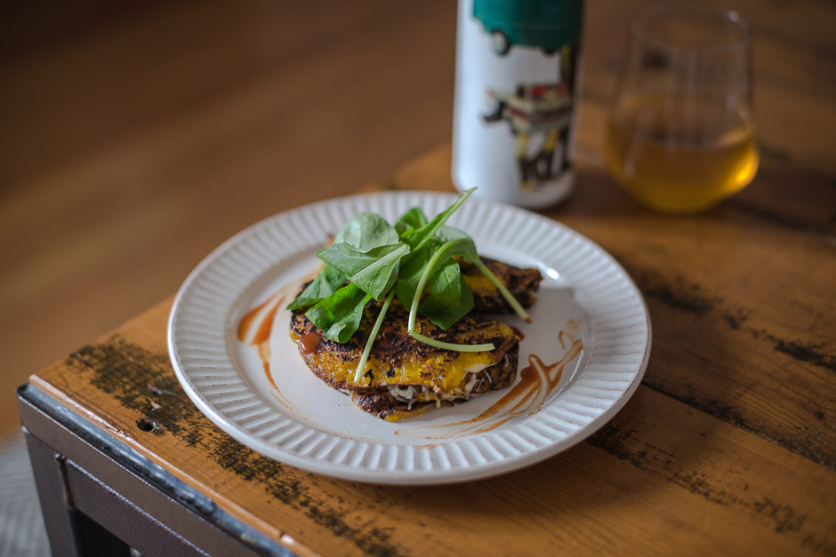 savory pancake made with corn